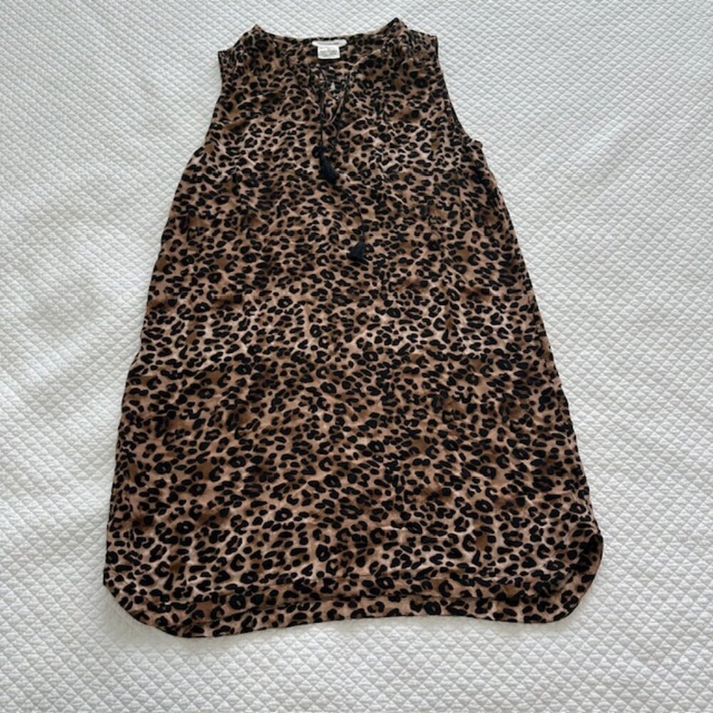 BeachLunchLounge Women's Animal Print Dress Sz L